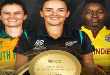 Mandhana, Sutherland, Mlaba Nominated for ICC Women's Player of December