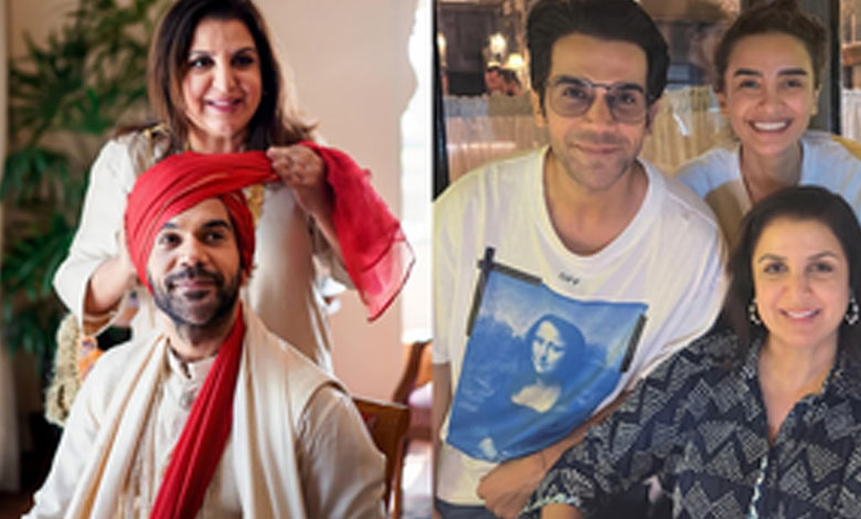 Farah Khan Ties Pagdi for Rajkummar Rao in Throwback Wedding Picture