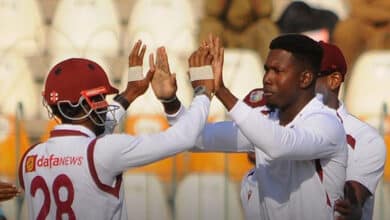 2nd Test: Windies Take Control as Pakistan Lose Four Wickets in Chase of 254