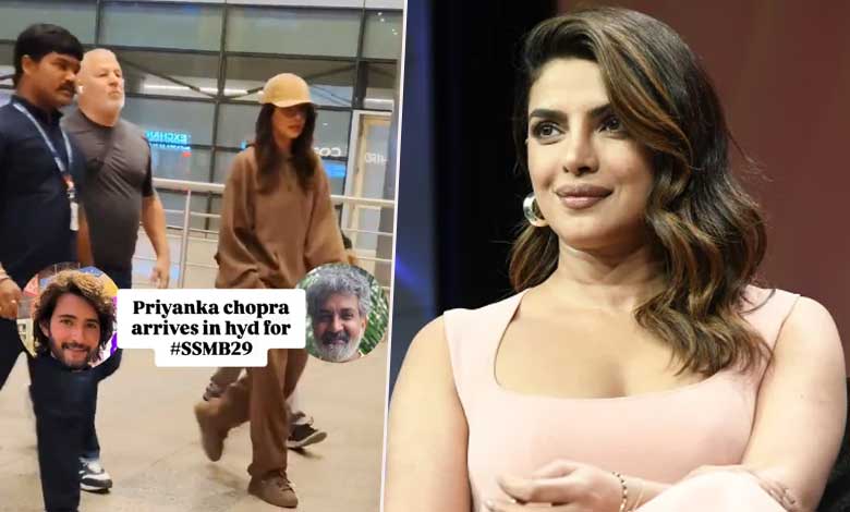 PRIYANKA4 1 Hyderabad: Priyanka Chopra Arrives for SS Rajamouli's Upcoming Film; Fan Reactions and Upcoming Projects