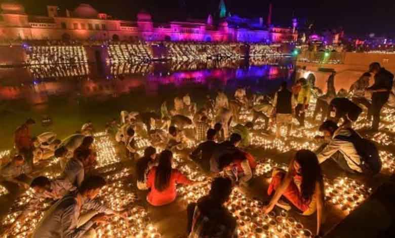 RAM TEMPLE 1 Devotees Flock to Ayodhya to Celebrate Ram Lalla Pran Pratishtha Anniversary