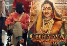 Rashmika Mandanna Spotted on Wheelchair Ahead of ‘Chhaava’ Trailer Launch