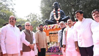 Telangana Governor and CM Revanth Reddy Pay Tributes to Mahatma Gandhi