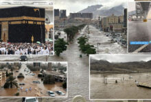 Watch: Floods in Mecca and Medina as Heavy Rain, Hailstorms, and Thunderstorms Strike Saudi Arabia: Red Alert Issued