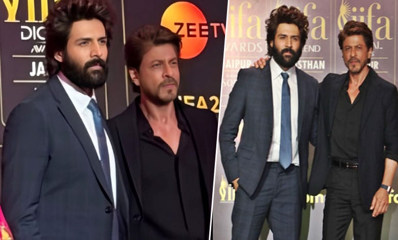 Shah Rukh Khan Teaches Kartik Aaryan Rajasthani Phrases Ahead of IIFA