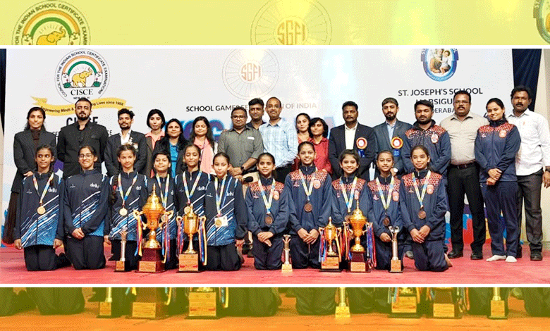 Delhi Team Shines as Champions at the 68th National School Games Yogasana U-14 Girls Championship 2025