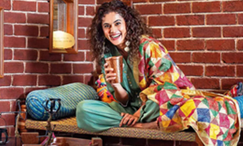 Taapsee Pannu Celebrates Lohri on Sets of ‘Gandhari’