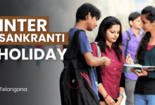 Telangana Intermediate Sankranti Holidays announced for students across all junior colleges from January 11 to 16, 2025