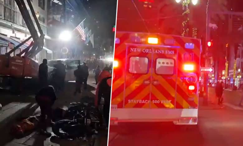 US ACCIDENT 2 New Orleans Terror Attack: Attacker Dies in Police Standoff Following Deadly Truck Rampage That Killed 10