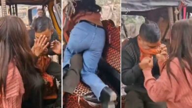 Girl Beats Auto Driver in Viral Video: Shocking Incident in Mirzapur