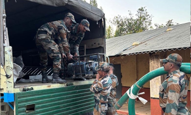 Indian Army Joins Rescue Efforts After SLBC Tunnel Collapse Near Srisailam