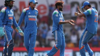 1st ODI: Rana, Jadeja Claim Three Wickets Each as India Bowl Out England for 248