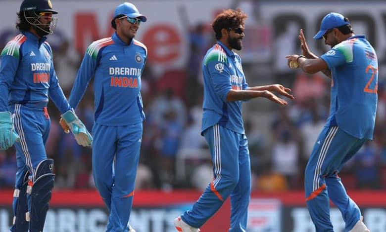 1st ODI: Rana, Jadeja Claim Three Wickets Each as India Bowl Out England for 248