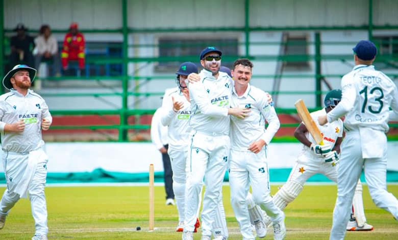 Matthew Humphreys Stars with Six Wickets as Ireland Defeats Zimbabwe by 63 Runs in One-Off Test