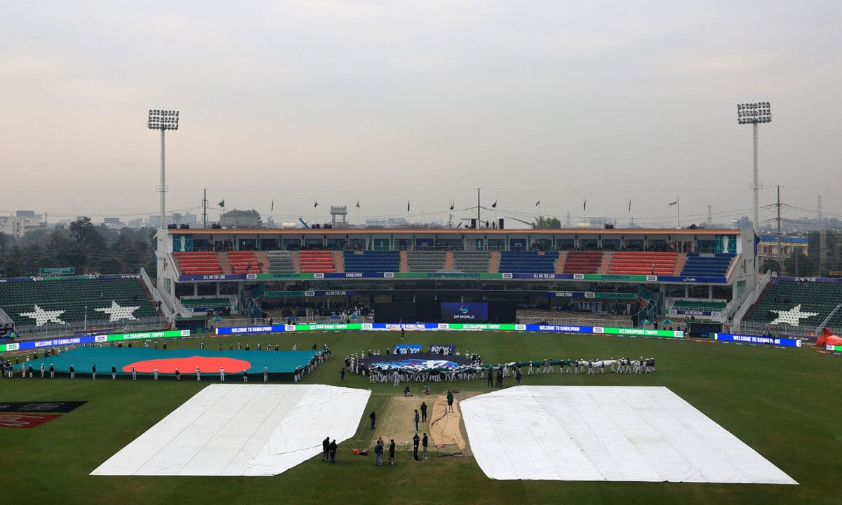 Champions Trophy: Toss in Pakistan-Bangladesh Match Delayed Due to Rain in Rawalpindi