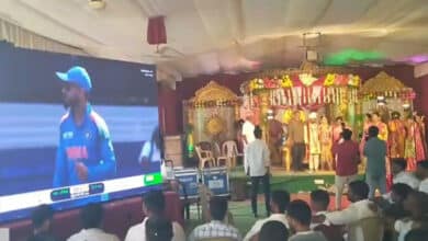 Cricket Meets Wedding: Groom in Adilabad Installs LED Screen for India-Pakistan Match at Wedding Venue