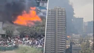 Mumbai’s Oshiwara Furniture Market Engulfed by Fire – Chaos Unfolds as Flames Ravage Property!