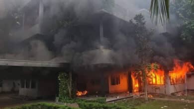 Bangladesh’s National Symbol Reduced to Ashes: Sheikh Mujib’s House Set on Fire