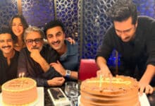 Alia, Ranbir, and Vicky Celebrate ‘Magician’ Bhansali’s Birthday and Success of ‘Chhaava’