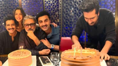 Alia, Ranbir, and Vicky Celebrate ‘Magician’ Bhansali’s Birthday and Success of ‘Chhaava’