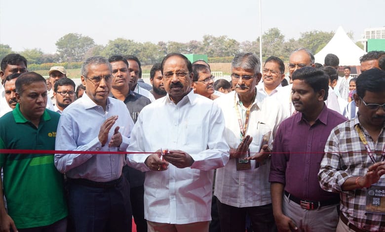 Agriculture Minister Thummala Nageswara Rao Launches Telangana’s Largest Agri Show, KISAN 2025