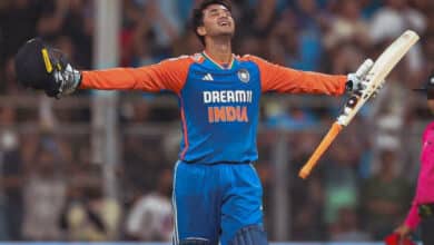 Abhishek Sharma’s Fiery Century Powers India to 247/9 in 5th T20I Against England