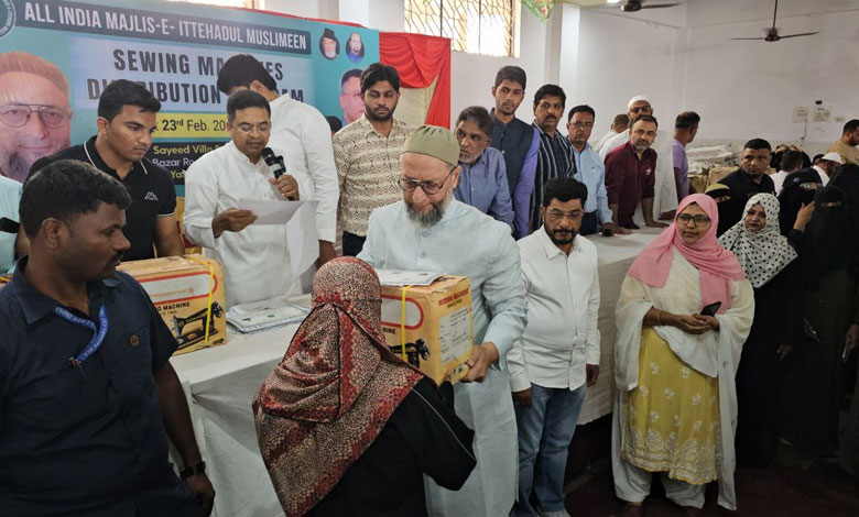 AIMIMMM AIMIM Hosts Sewing Machines Distribution Program in Hyderabad’s Yakutpura