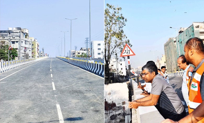 When Will the Amberpet Flyover be Inaugurated? GHMC Commissioner Reviews Construction Progress