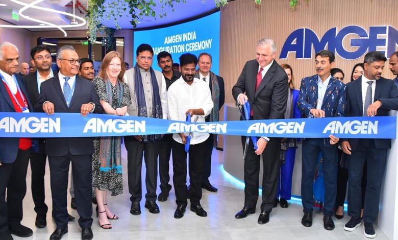 CM Revanth Reddy Inaugurates Amgen India Facility in Hyderabad