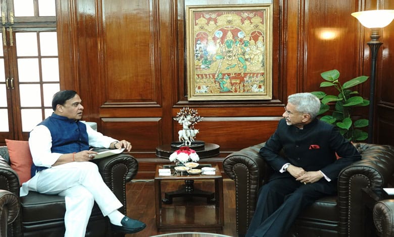 Assam CM Himanta Biswa Sarma Briefs EAM Jaishankar on Recent International Visits