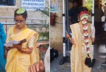 Watch: From Wedding Mandap to Exam Hall: Bride Appears for Group-2 Exam in Bridal Attire