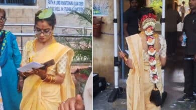 Watch: From Wedding Mandap to Exam Hall: Bride Appears for Group-2 Exam in Bridal Attire