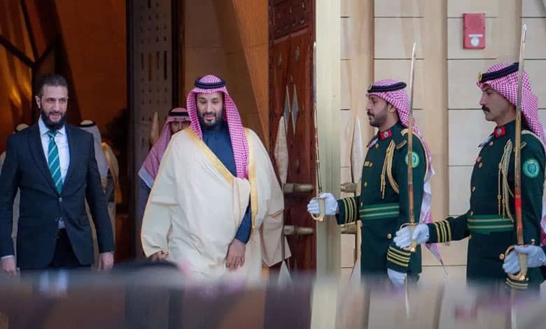 Saudi Crown Prince Meets Syria's Interim President to Enhance Bilateral Relations