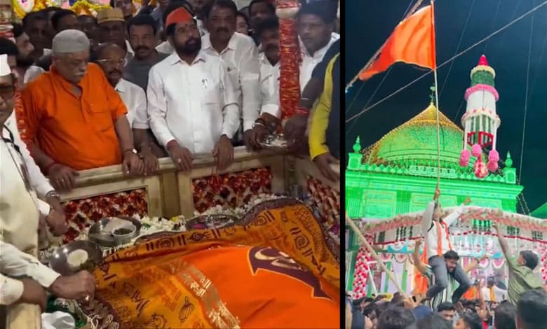 Maharashtra Deputy CM Eknath Shinde’s Aarti at Haji Malang Dargah Ignites Religious Controversy