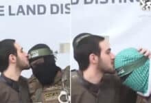 Israeli Hostage Kisses Hamas Members Before Release: Video