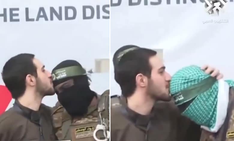 Israeli Hostage Kisses Hamas Members Before Release: Video