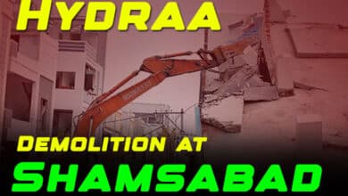 HYDRAA Launches Demolition Drive in Shamshabad; Unauthorized Buildings Demolished