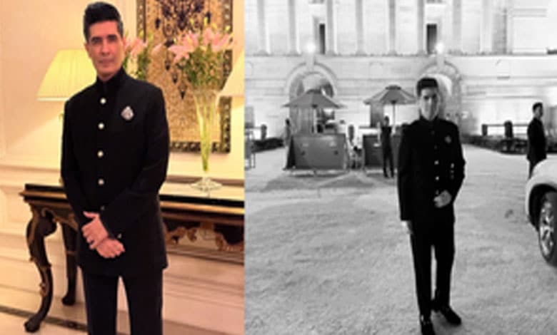 Manish Malhotra Visits Rashtrapati Bhavan for State Banquet in Honour of Qatari Amir