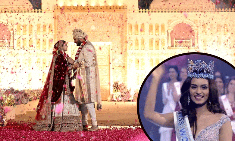 Manushi Chhillar Shares Heartwarming Message for Newlyweds Jeet Adani and Diva Shah