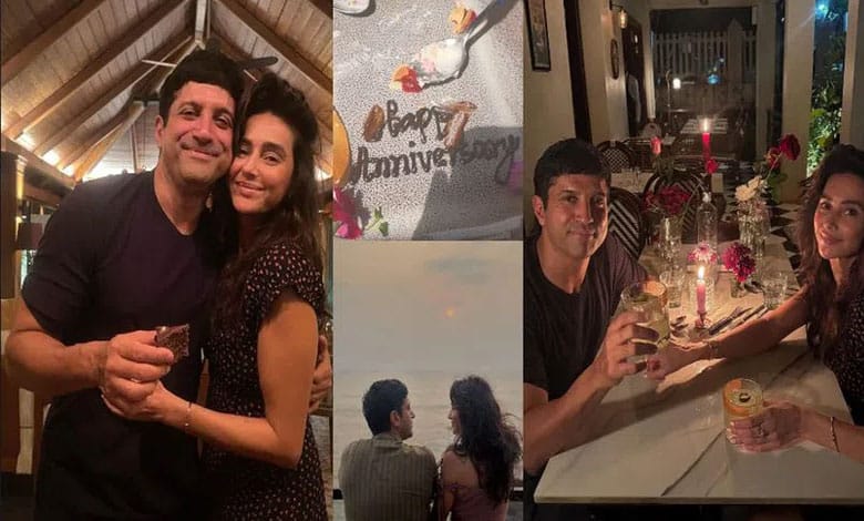 Shibani Dandekar Shares Heartfelt Anniversary Post for Husband Farhan Akhtar