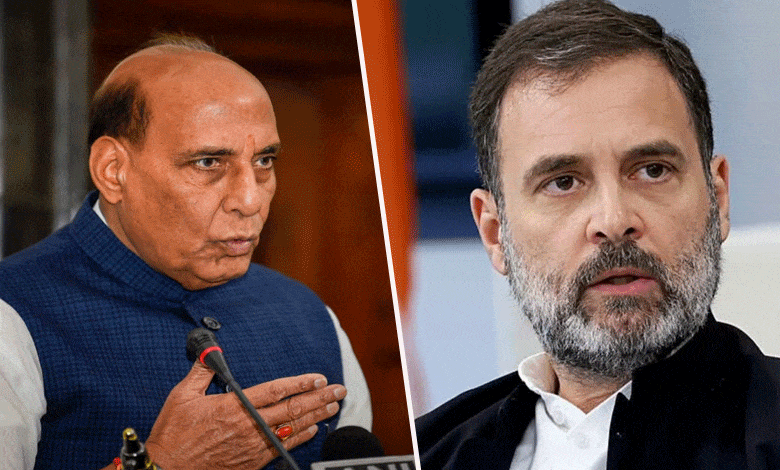 Tensions Escalate: Rajnath Singh Slams Rahul Gandhi – What Happens Next? Tune In to Find Out!