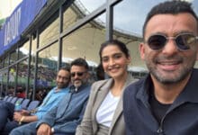 Sonam Kapoor and Anand Ahuja Witness India Vs Pakistan Match Live in Dubai