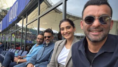 Sonam Kapoor and Anand Ahuja Witness India Vs Pakistan Match Live in Dubai