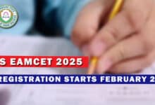 TS EAMCET 2025 Registration Starts February 25: Exam Dates, Documents, and Fees Announced