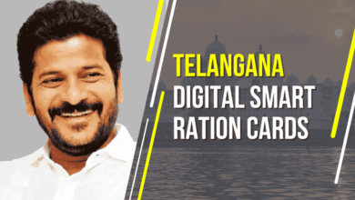 Chief Minister Revanth Reddy reviews designs for Telangana’s new smart ration cards.