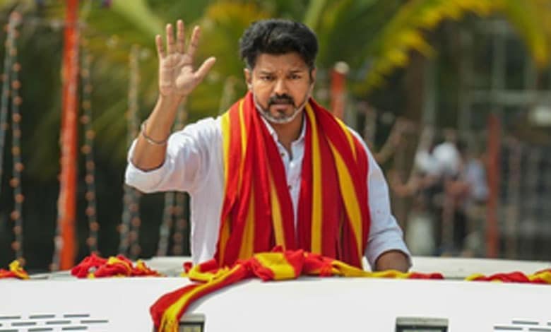 Vijay Slams Central Government Over Three-Language Policy and Vikatan Website Block!