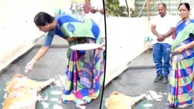 Minister Konda Surekha in Tears After Her Pet Dog 'Happy' Passes Away