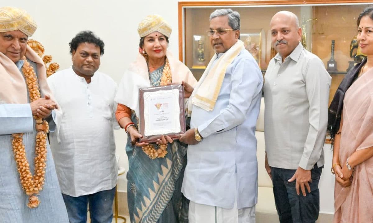 Shabana Azmi Honored with Lifetime Achievement Award by Karnataka Government