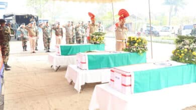 Tributes Paid to 3 BSF Jawans Killed in Manipur Road Accident