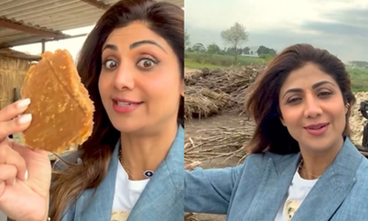 Shilpa Shetty Relishes the Taste of Authentic Desi Gud in Punjab